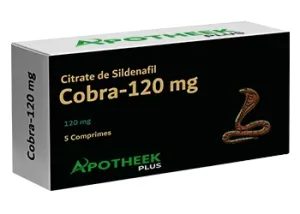 Cobra 120mg Citrate de Sildenafil 5 Comprimes