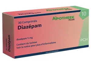 Diazépam 5mg 30 Comprimés