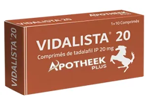 Vidalista 20mg 10 Comprimés