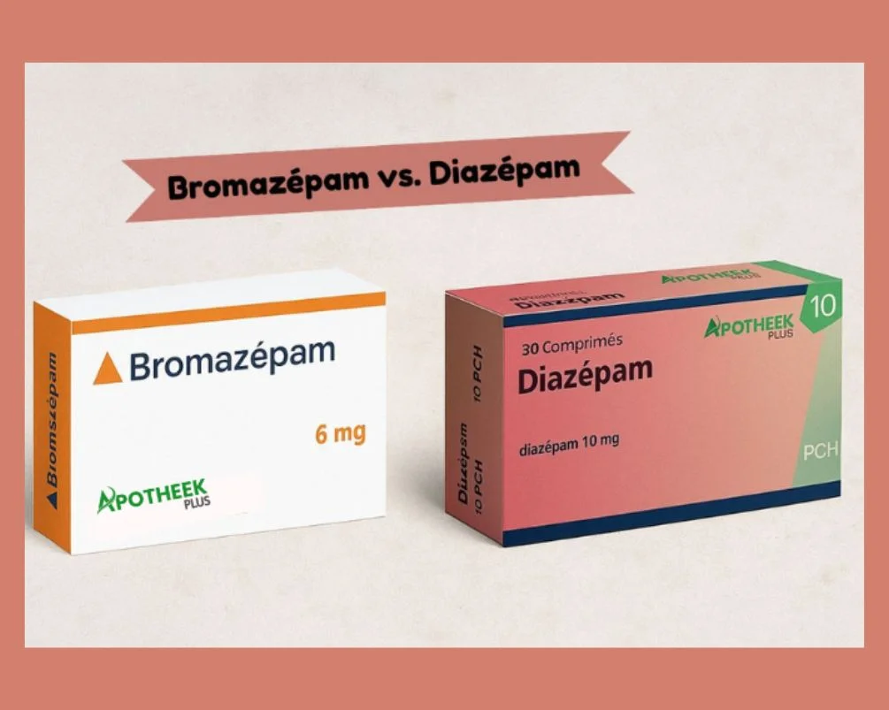 Bromazépam vs. Diazépam : Lequel est le mieux pour traiter votre anxiété ?